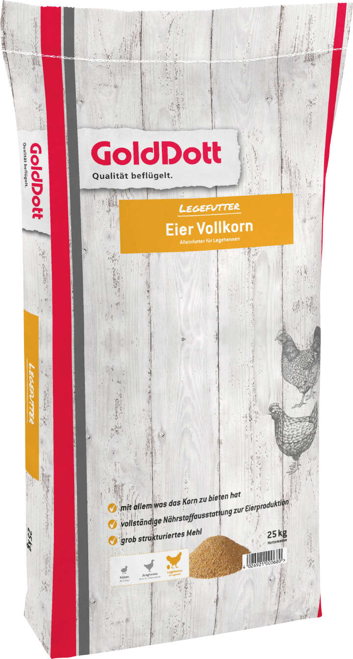 Golddott Eier Vollkorn